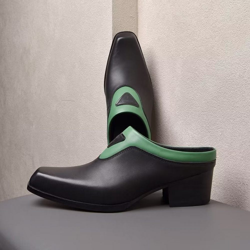 Chaussures Formelles Pour Hommes Alliluxa Habillées À Enfiler - Vert