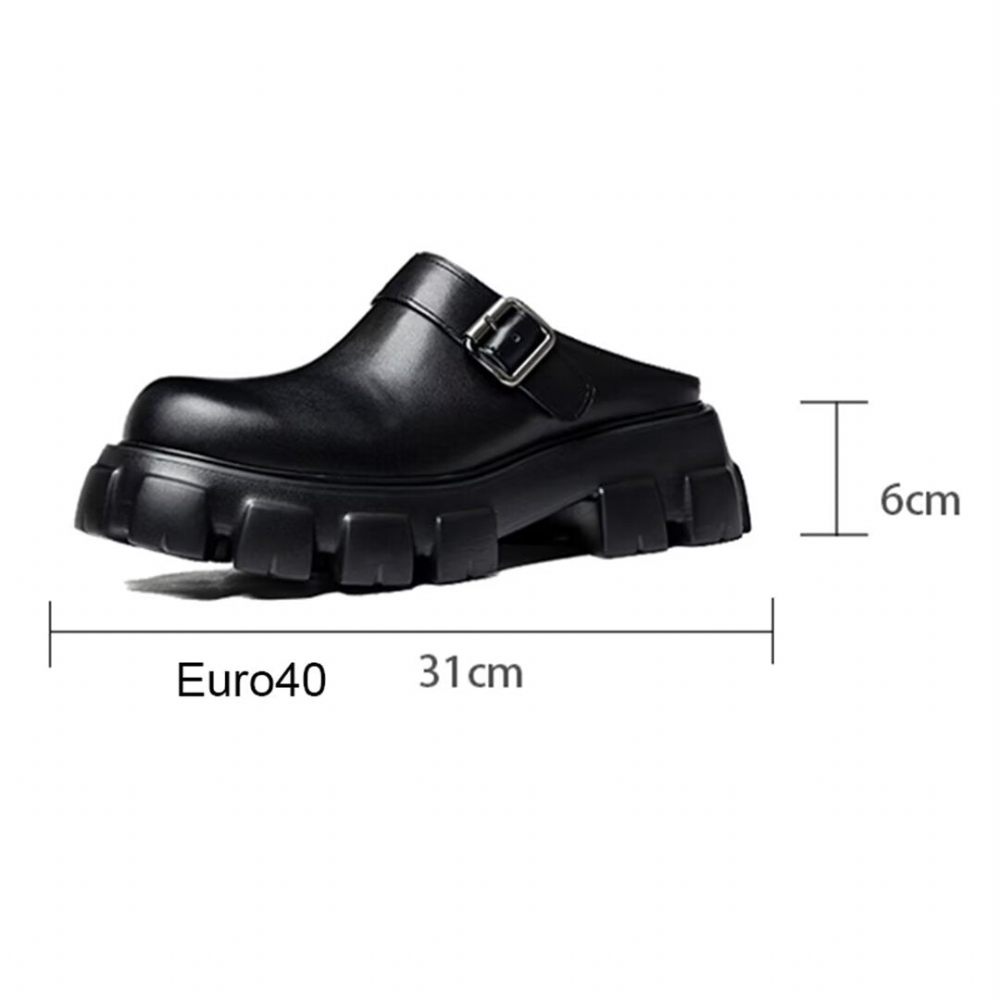 Chaussures Formelles Pour Hommes Bottes Sandales Tendance - Noir