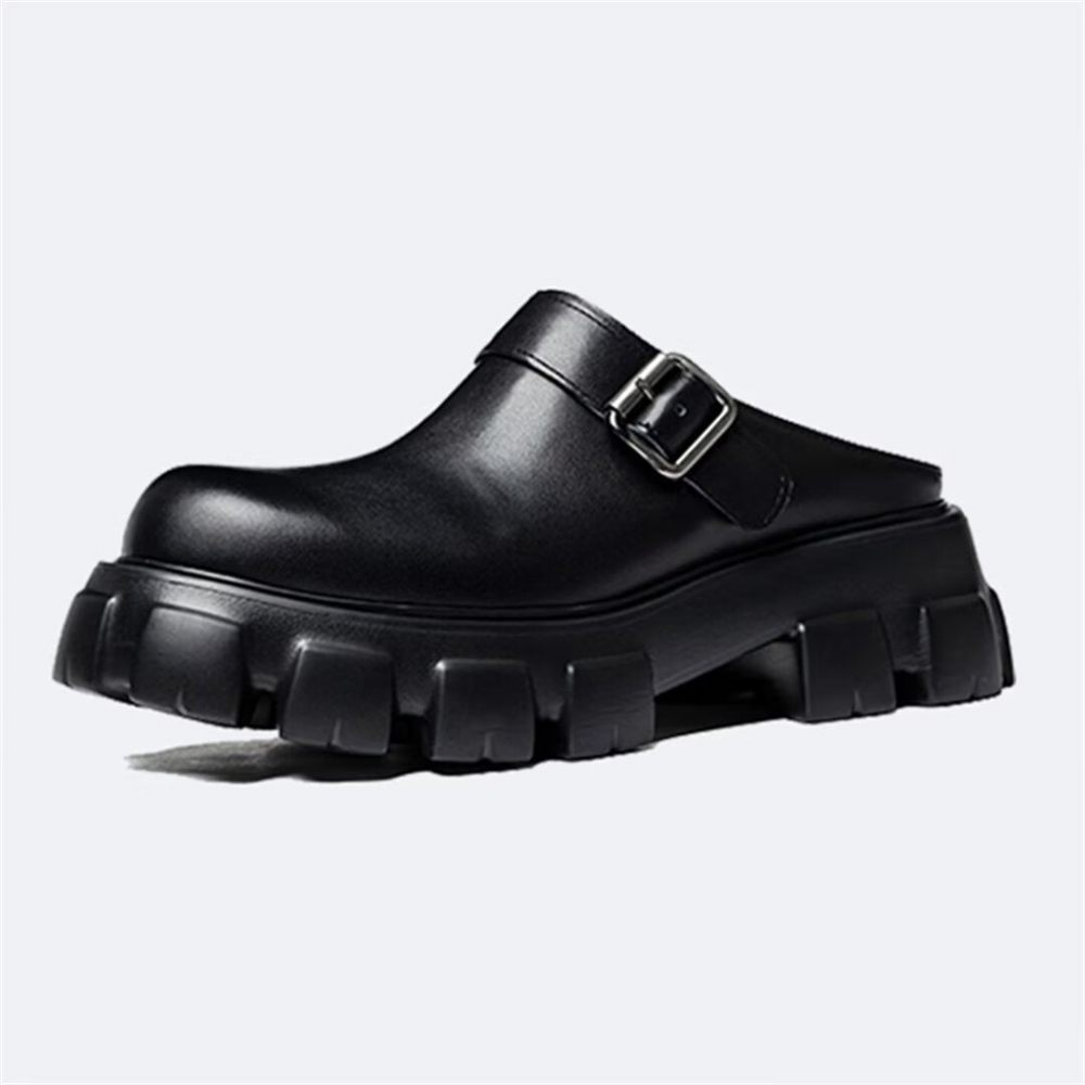 Chaussures Formelles Pour Hommes Bottes Sandales Tendance - Noir