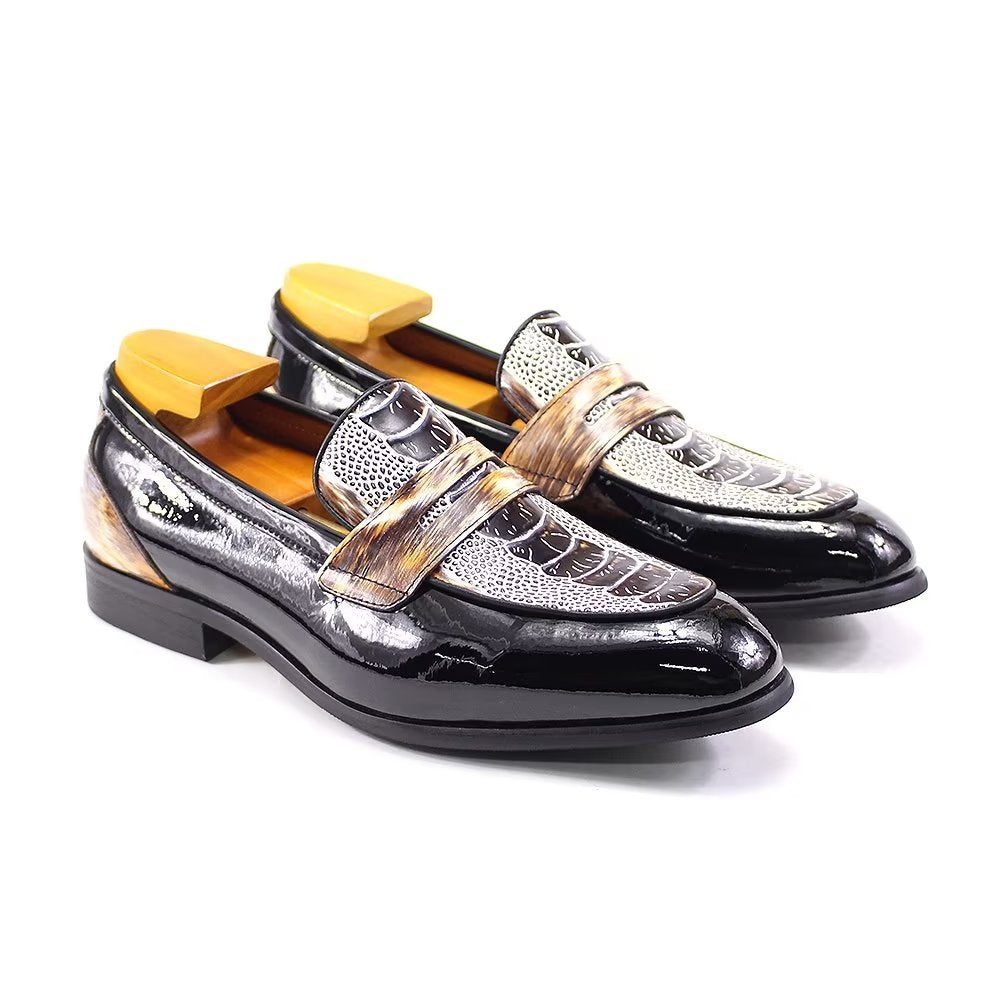 Chaussures Formelles Pour Hommes Brogues Élégantes Classiques - Noir