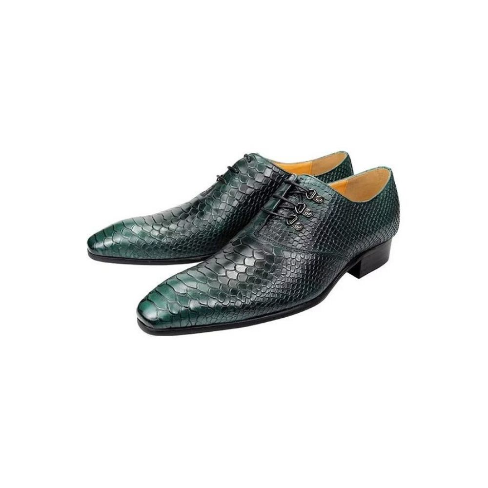 Chaussures Formelles Pour Hommes Brogues Mariage - Vert