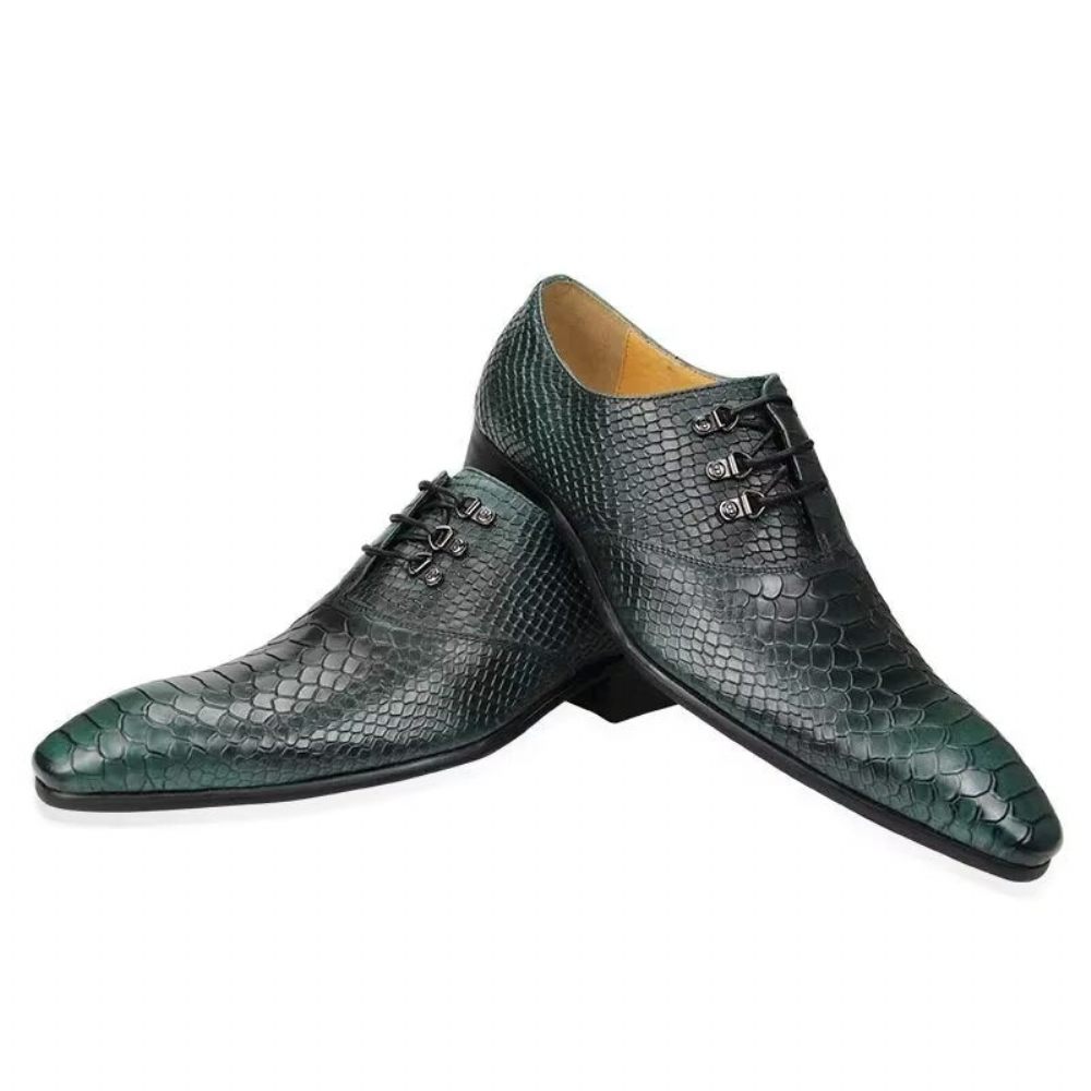 Chaussures Formelles Pour Hommes Brogues Mariage - Vert