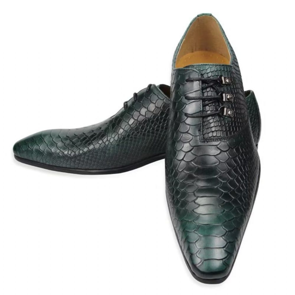 Chaussures Formelles Pour Hommes Brogues Mariage - Vert