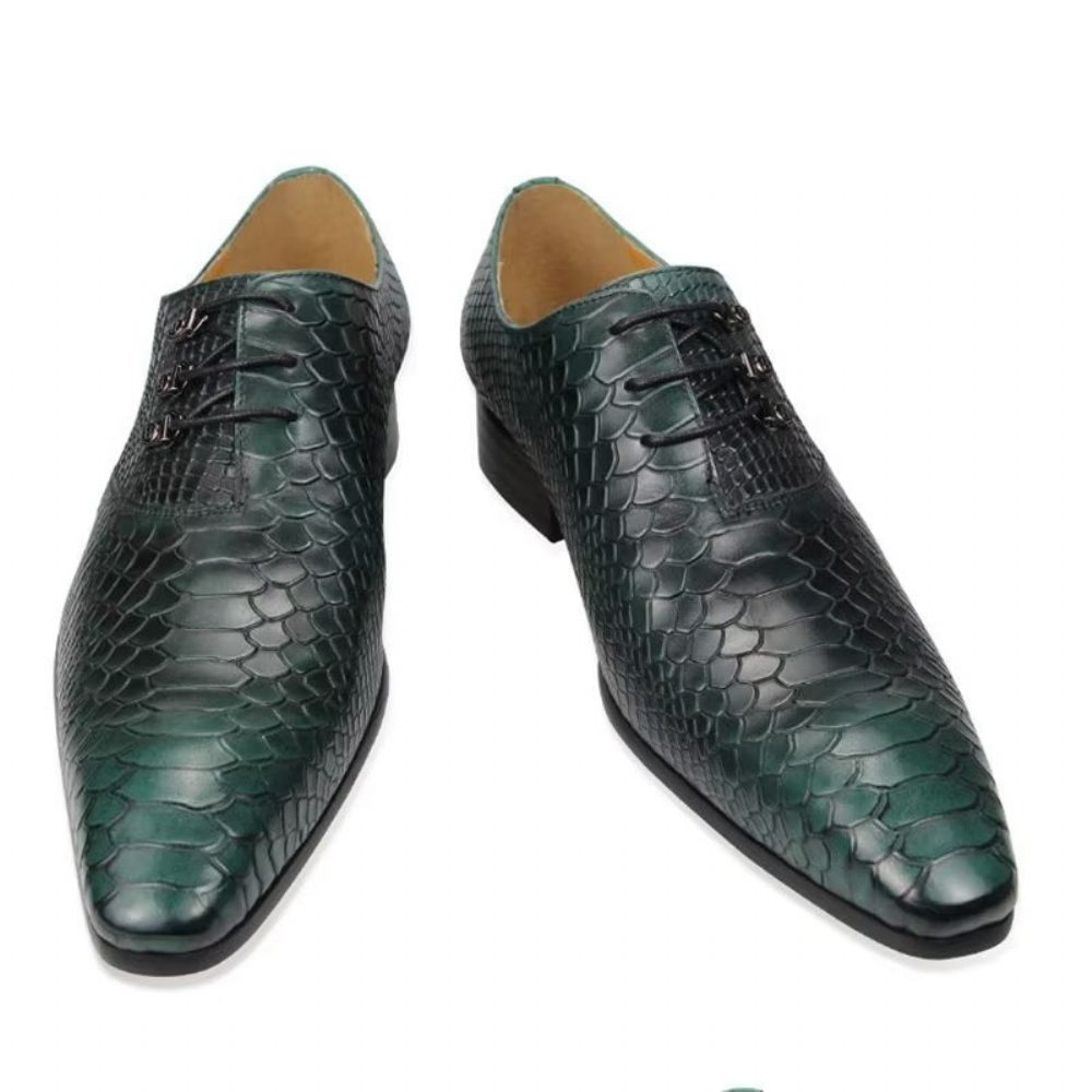 Chaussures Formelles Pour Hommes Brogues Mariage - Vert