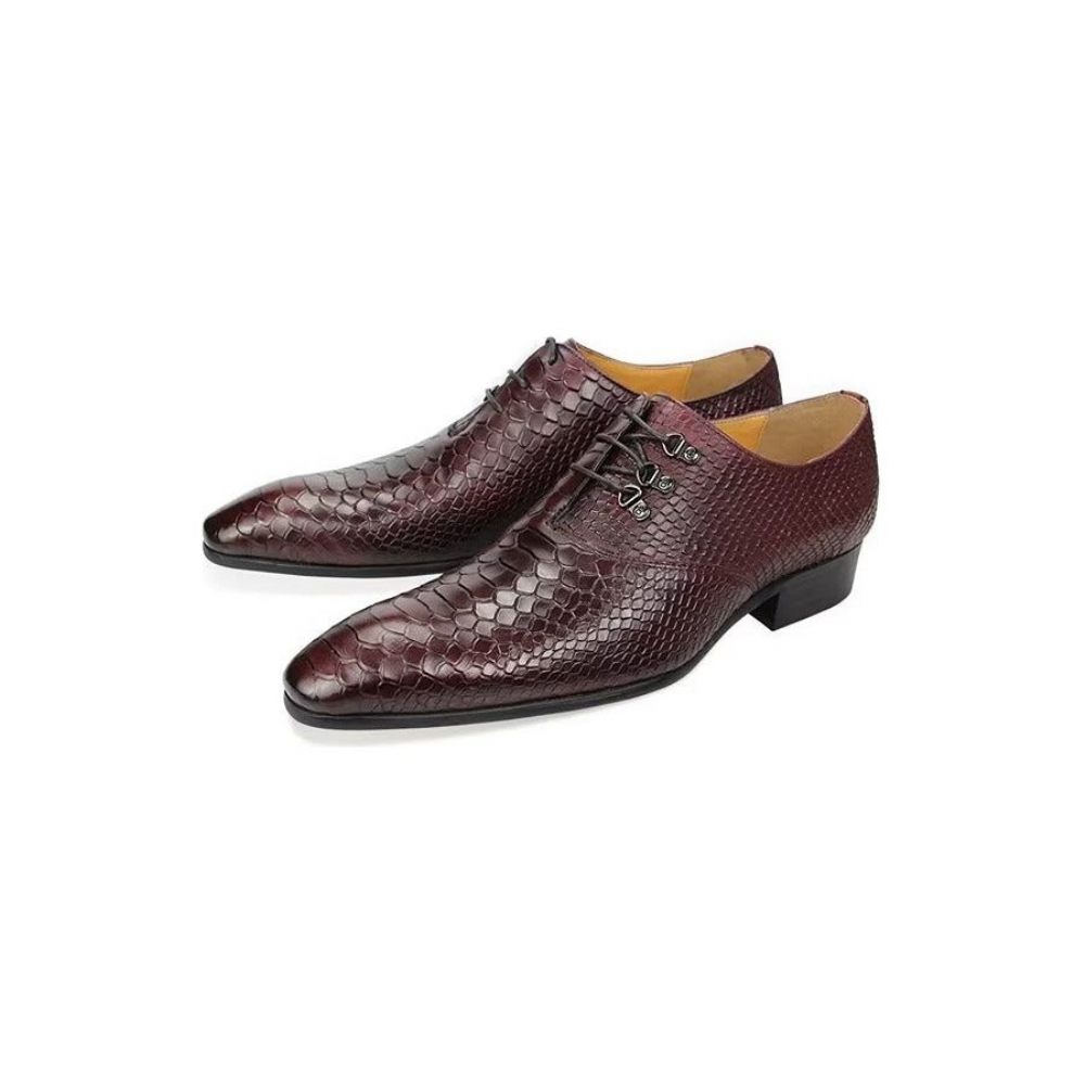 Chaussures Formelles Pour Hommes Brogues Mariage - Rouge