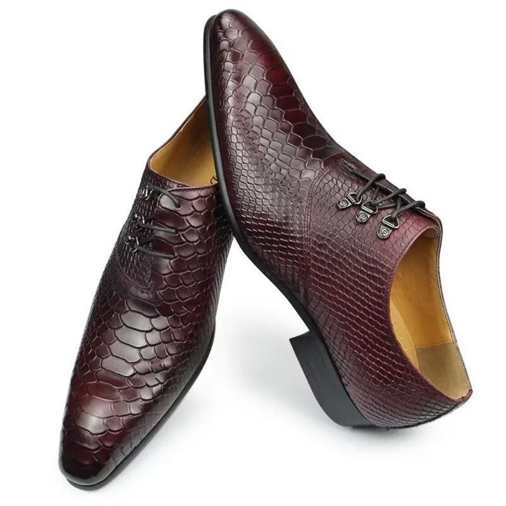 Chaussures Formelles Pour Hommes Brogues Mariage - Rouge