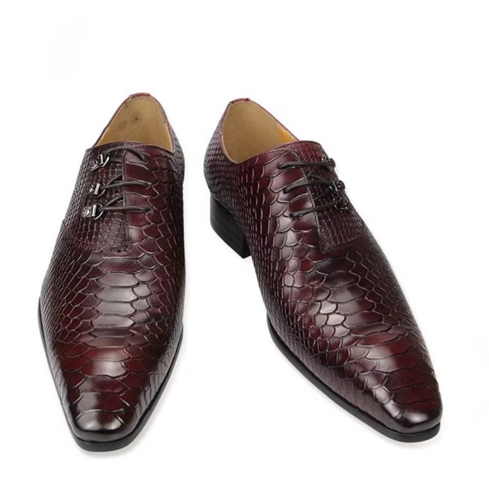 Chaussures Formelles Pour Hommes Brogues Mariage - Rouge