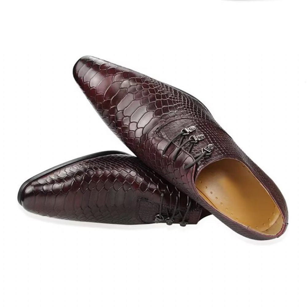 Chaussures Formelles Pour Hommes Brogues Mariage - Rouge