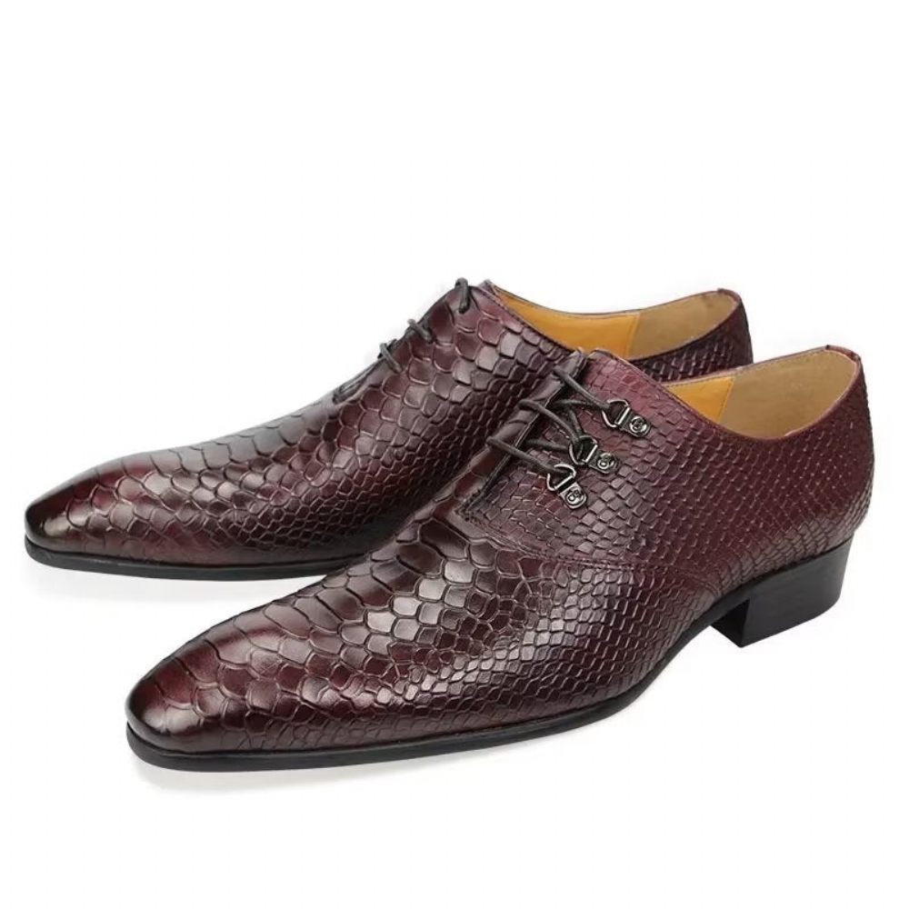 Chaussures Formelles Pour Hommes Brogues Mariage - Rouge