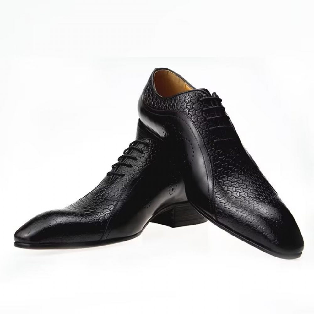 Chaussures Formelles Pour Hommes Brogues Mariage Chics - Noir