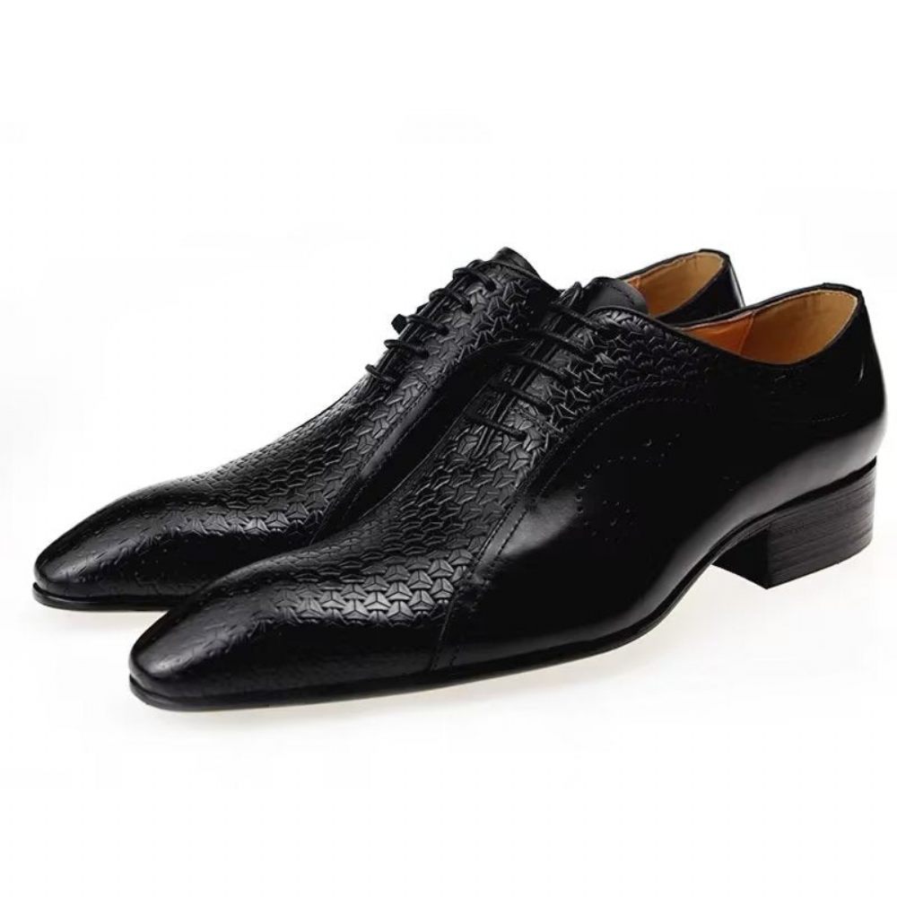 Chaussures Formelles Pour Hommes Brogues Mariage Chics - Noir