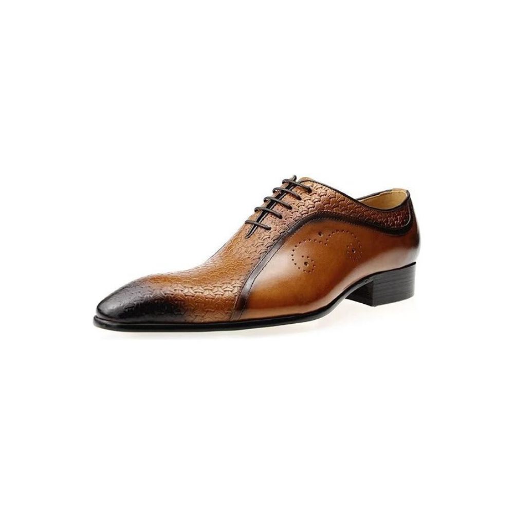 Chaussures Formelles Pour Hommes Brogues Mariage Chics - Marron