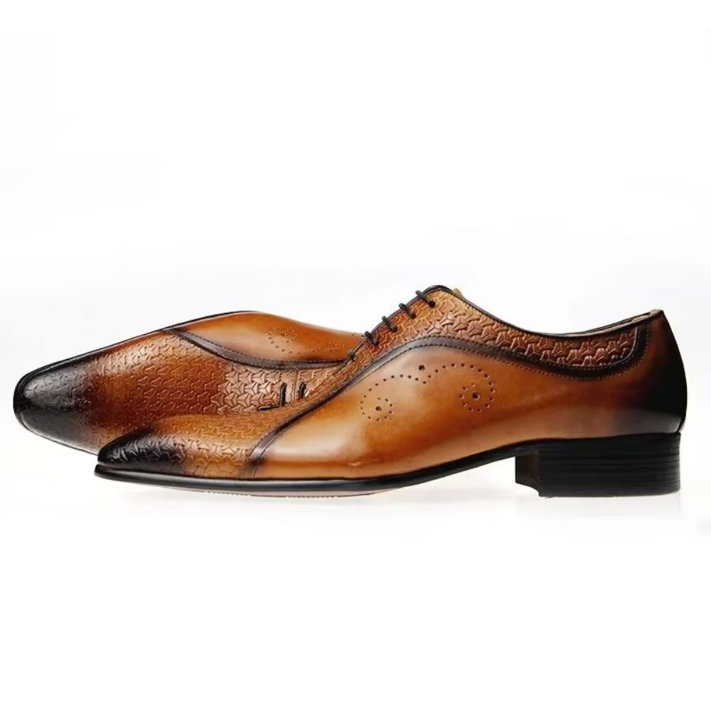 Chaussures Formelles Pour Hommes Brogues Mariage Chics - Marron