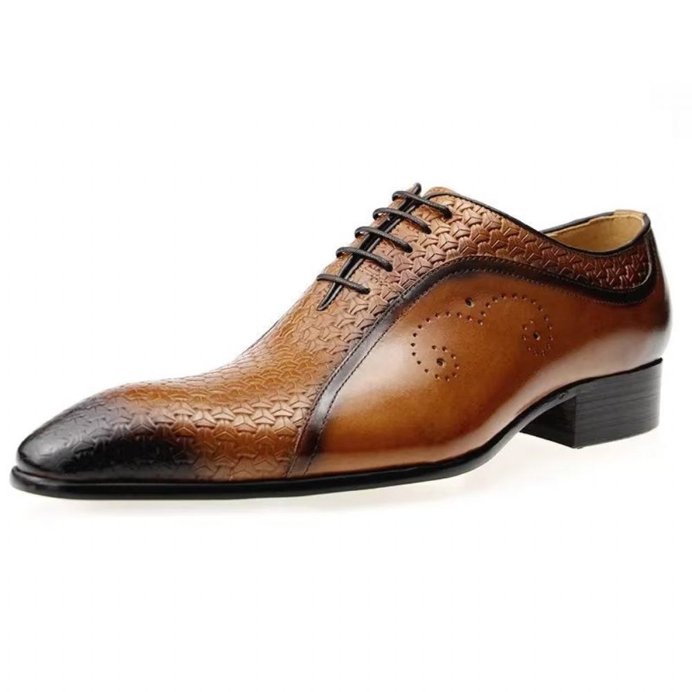 Chaussures Formelles Pour Hommes Brogues Mariage Chics - Marron