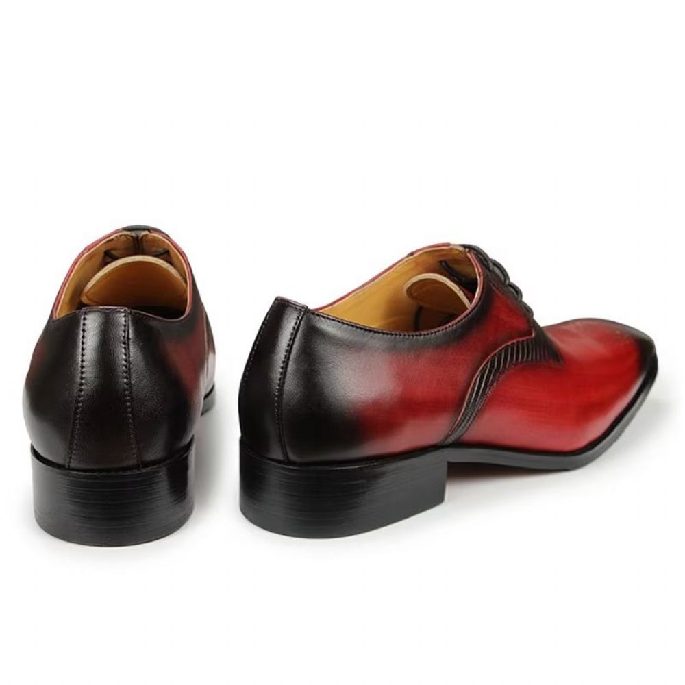 Chaussures Formelles Pour Hommes Brogues Mariage Élégantes - Rouge