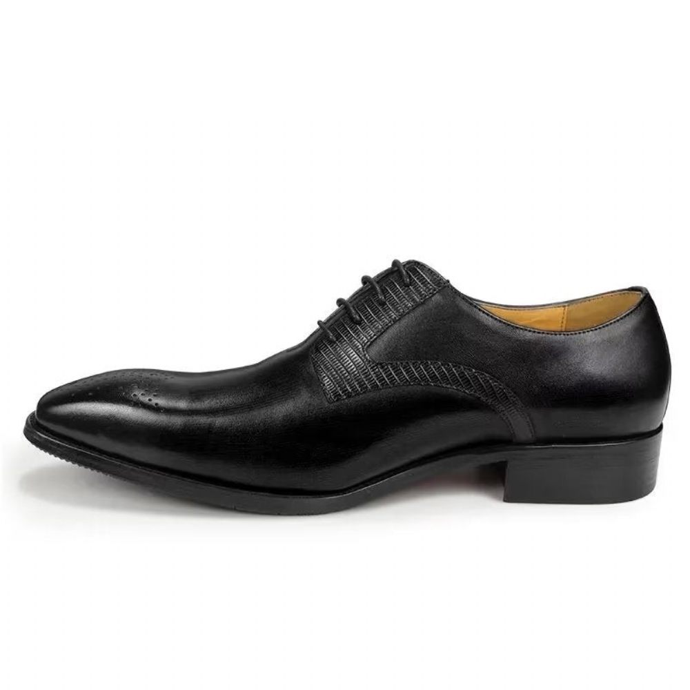 Chaussures Formelles Pour Hommes Brogues Mariage Élégantes - Noir