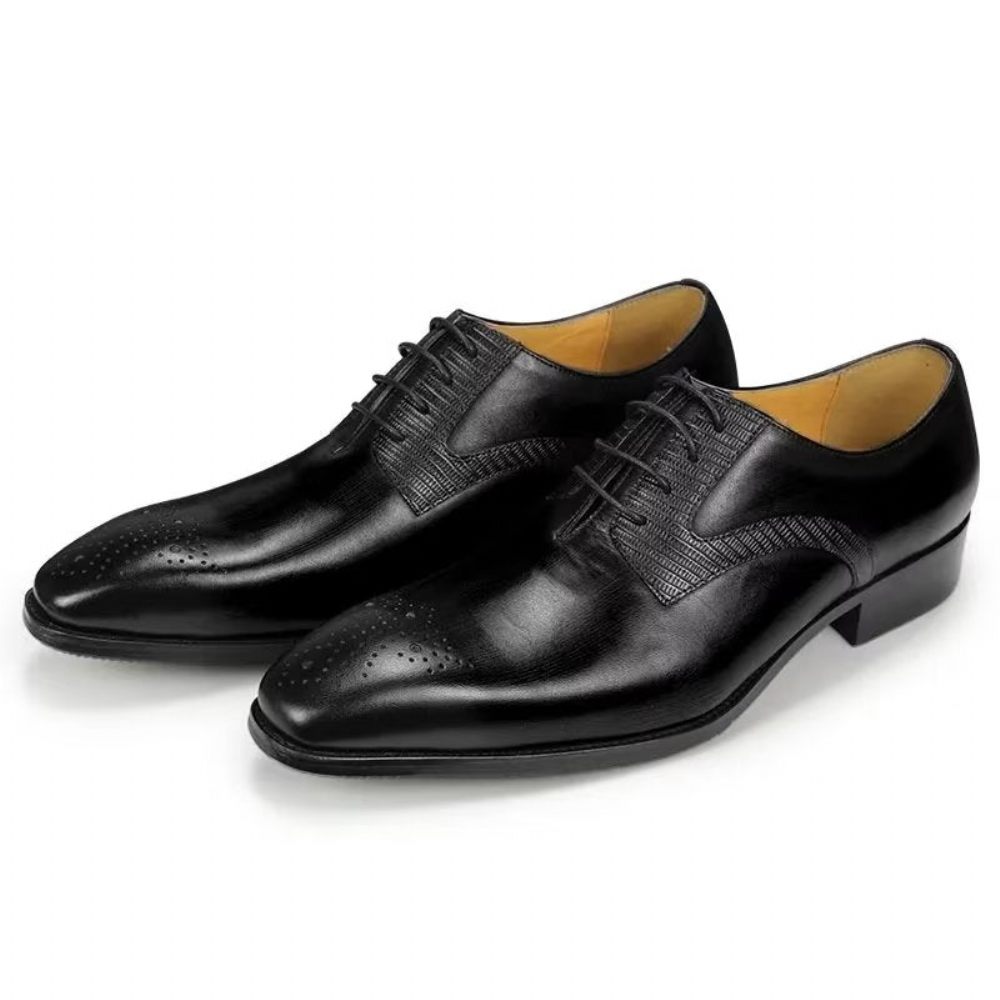 Chaussures Formelles Pour Hommes Brogues Mariage Élégantes - Noir