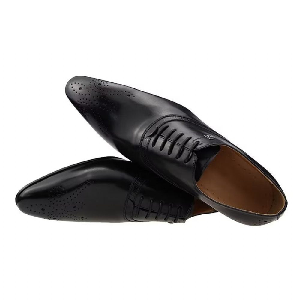 Chaussures Formelles Pour Hommes Brogues Mariage À La Mode - Noir