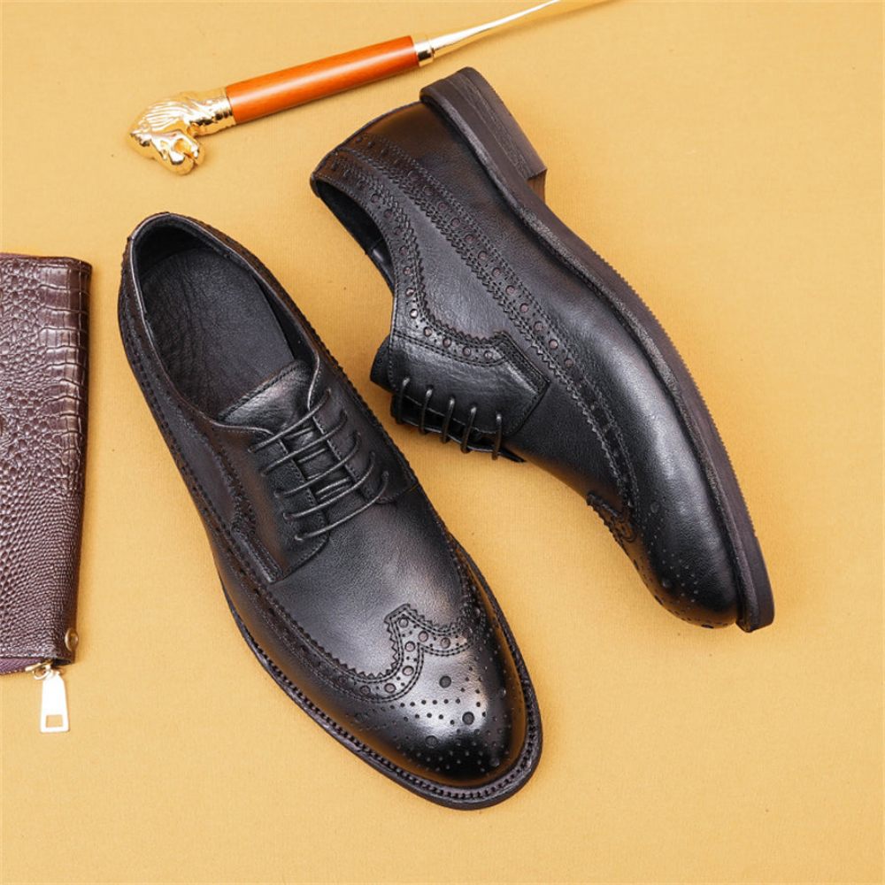 Chaussures Formelles Pour Hommes Brogues Mariée - Noir