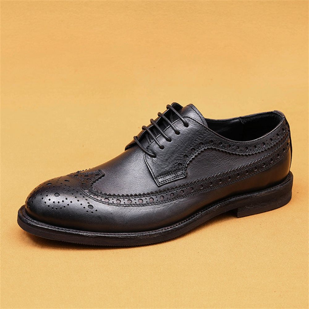 Chaussures Formelles Pour Hommes Brogues Mariée - Noir