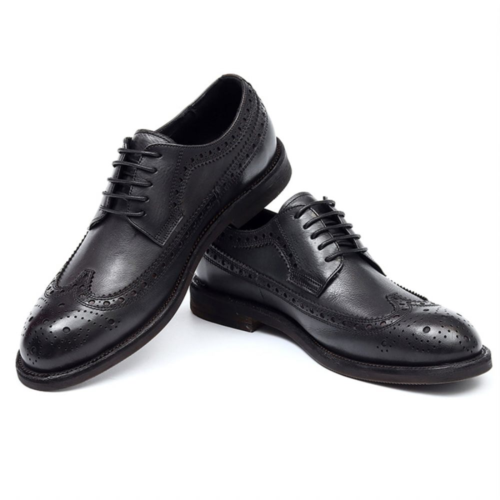 Chaussures Formelles Pour Hommes Brogues Mariée - Noir