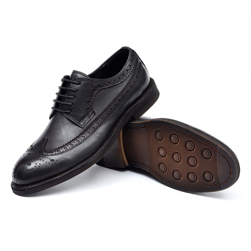 Chaussures Formelles Pour Hommes Brogues Mariée - Noir