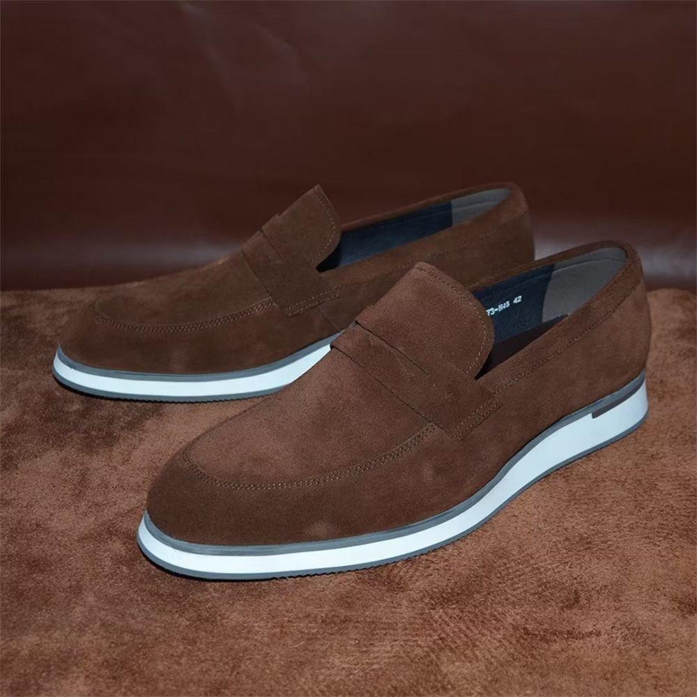 Chaussures Formelles Pour Hommes Confort Raffiné Lacets Décontractés - Café