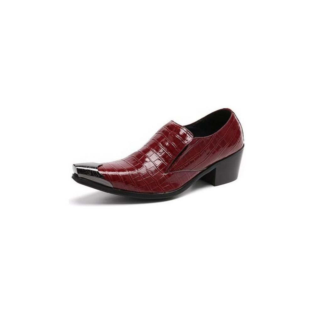 Chaussures Formelles Pour Hommes Crocslip Habillées Élégantes - Rouge