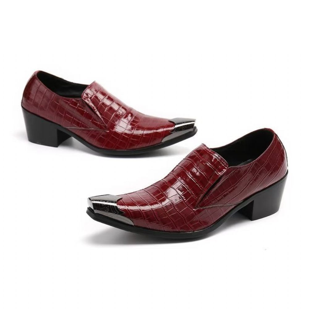 Chaussures Formelles Pour Hommes Crocslip Habillées Élégantes - Rouge