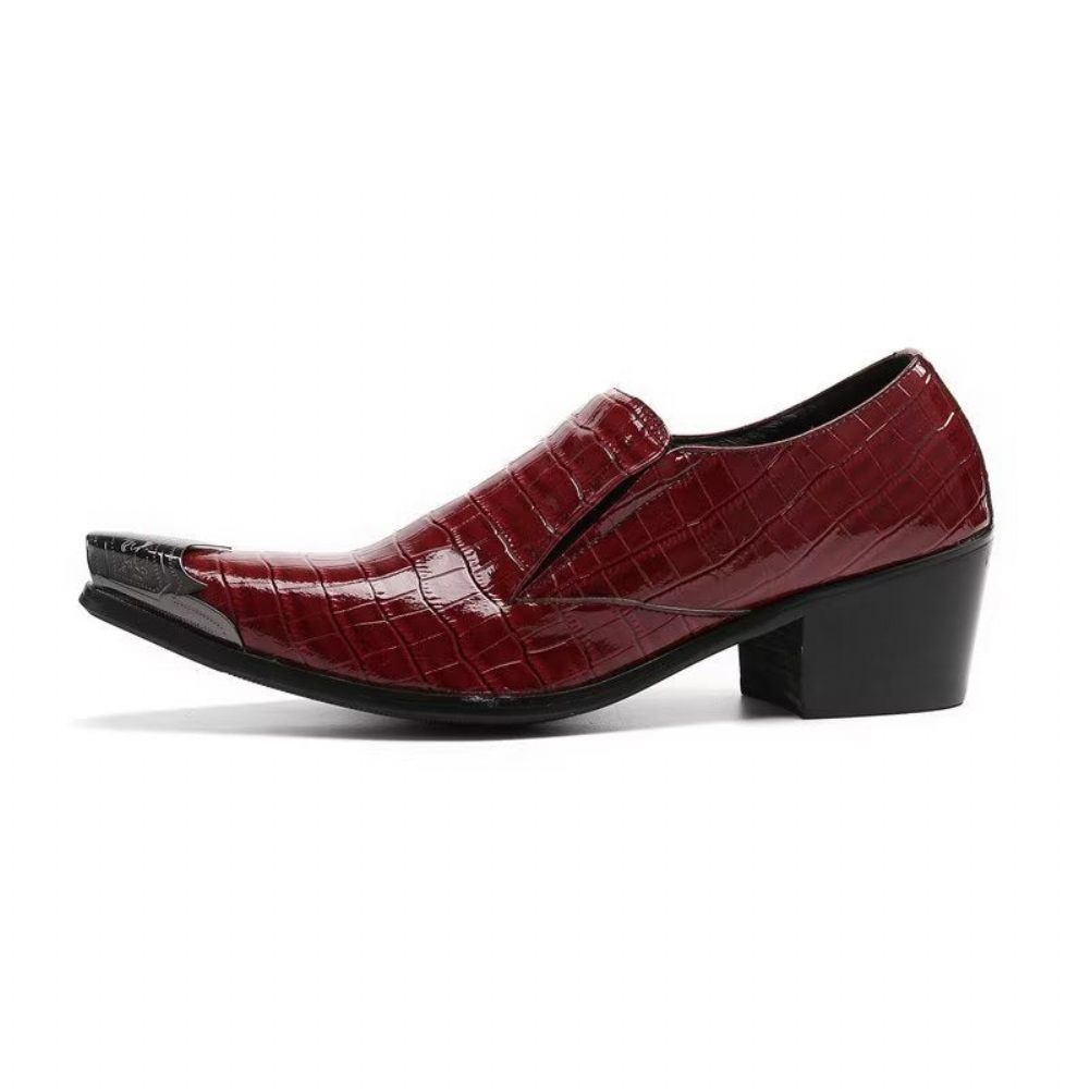 Chaussures Formelles Pour Hommes Crocslip Habillées Élégantes - Rouge