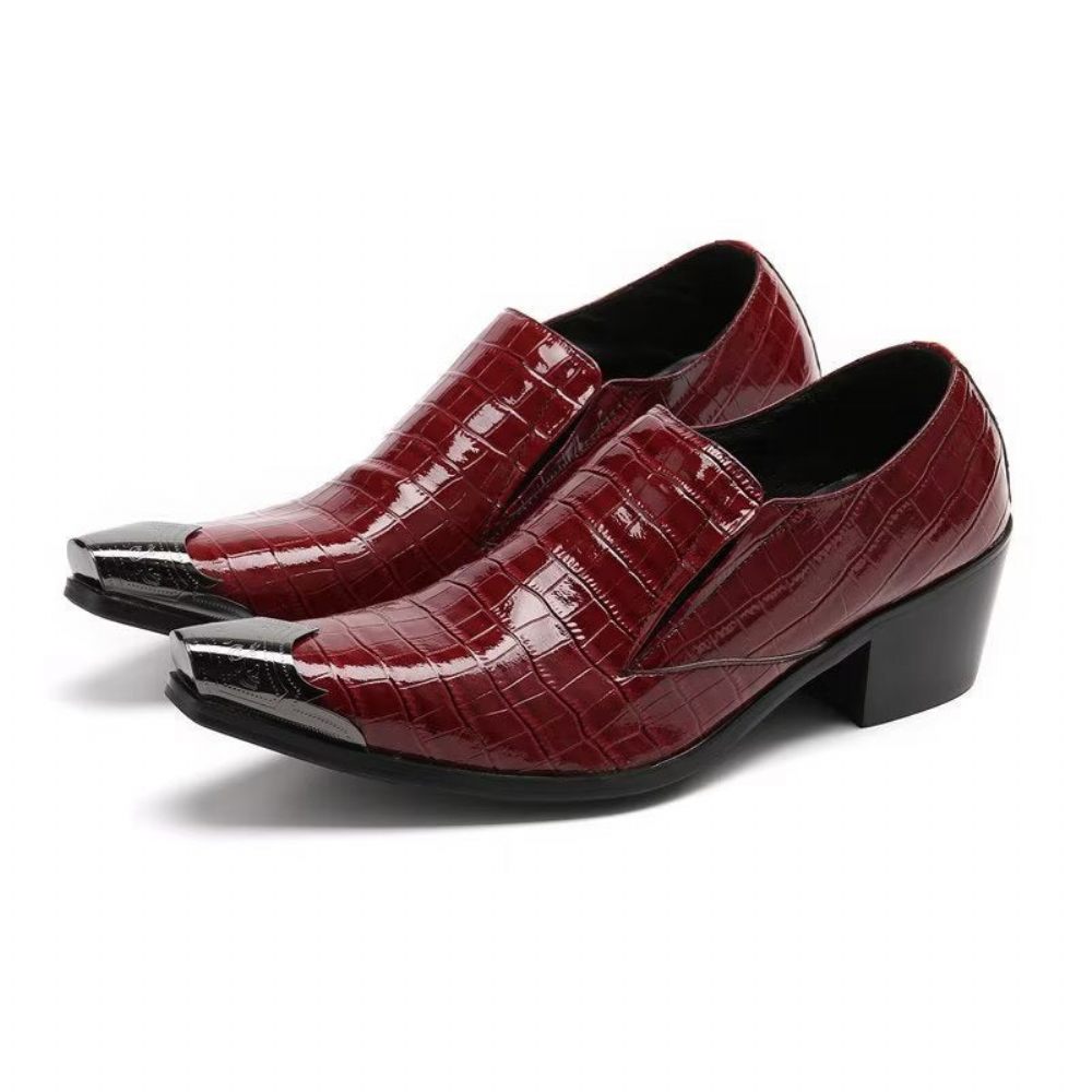 Chaussures Formelles Pour Hommes Crocslip Habillées Élégantes - Rouge