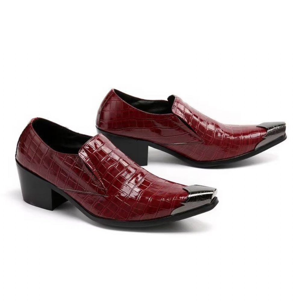 Chaussures Formelles Pour Hommes Crocslip Habillées Élégantes - Rouge