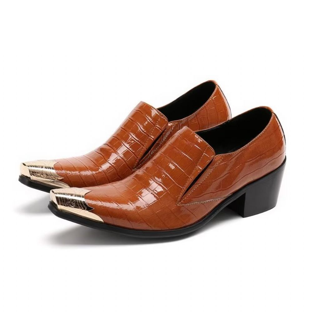 Chaussures Formelles Pour Hommes Crocslip Habillées Élégantes - Marron