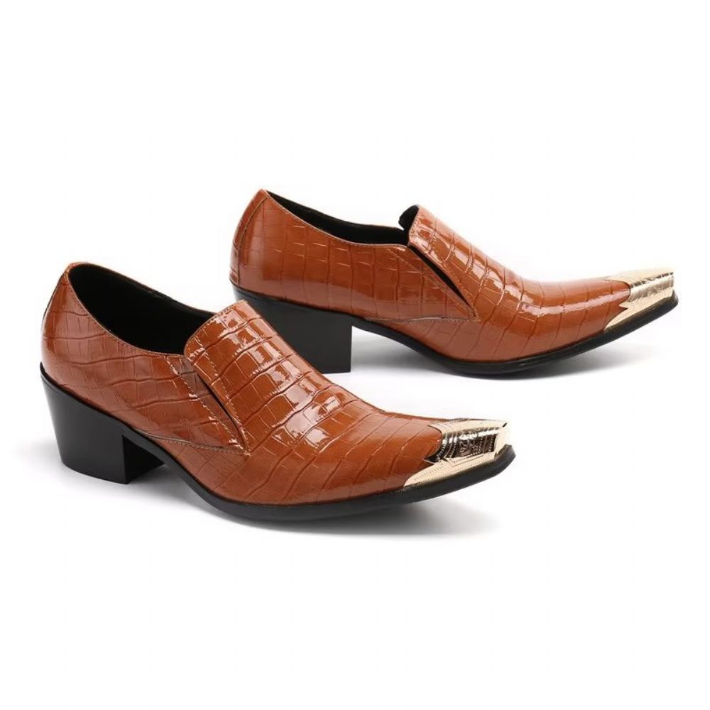 Chaussures Formelles Pour Hommes Crocslip Habillées Élégantes - Marron