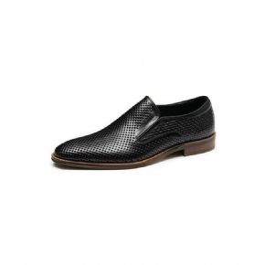 Chaussures Formelles Pour Hommes Cuir Élégant Style Richelieu Mariage Slip-ons