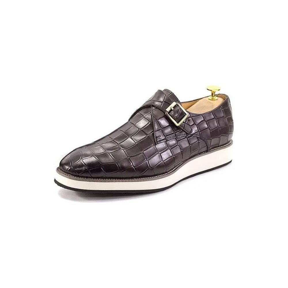 Chaussures Formelles Pour Hommes Cuir Élégant Style Richelieu Oxford Mariage