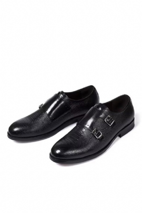 Chaussures Formelles Pour Hommes Cuir À Enfiler Style Exécutif