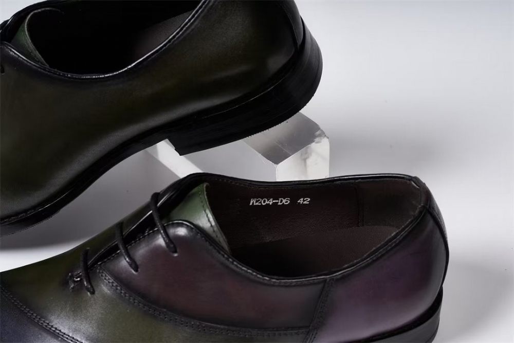 Chaussures Formelles Pour Hommes Cuir Executive Elegance - Vert