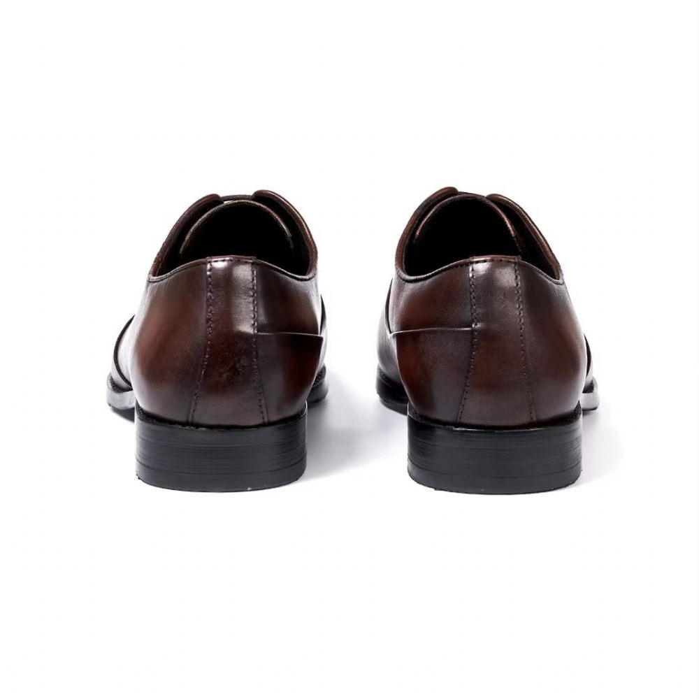 Chaussures Formelles Pour Hommes Cuir Executive Elegance - Marron