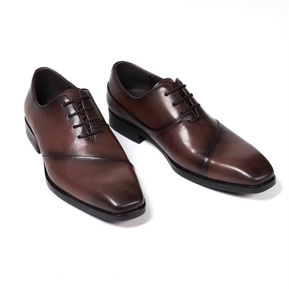 Chaussures Formelles Pour Hommes Cuir Executive Elegance - Marron