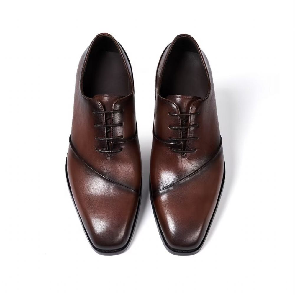 Chaussures Formelles Pour Hommes Cuir Executive Elegance - Marron