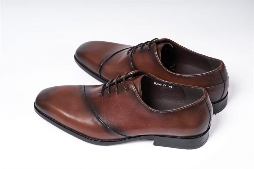 Chaussures Formelles Pour Hommes Cuir Executive Elegance - Marron