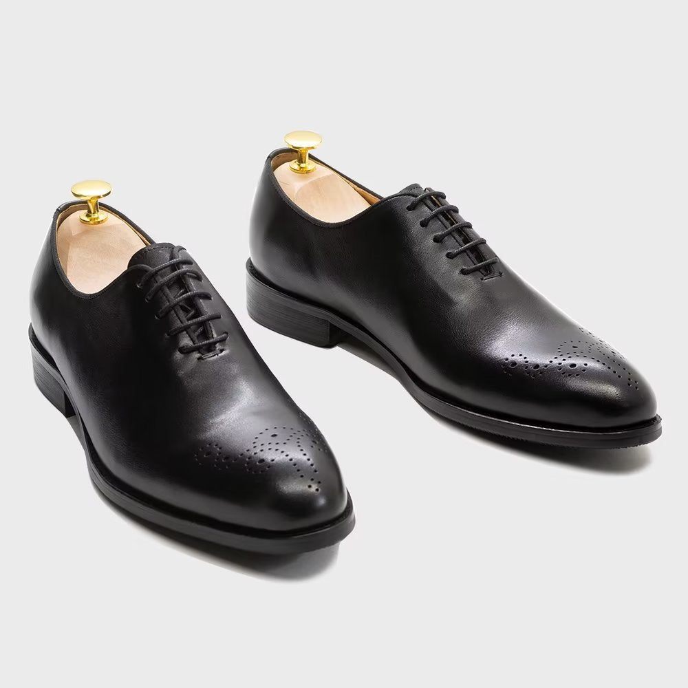 Chaussures Formelles Pour Hommes Cuir Exquis - Noir