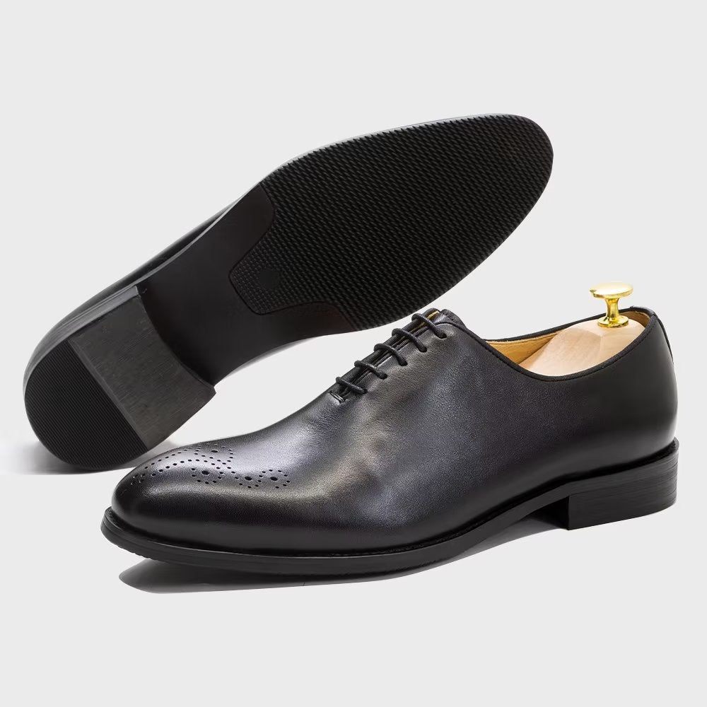 Chaussures Formelles Pour Hommes Cuir Exquis - Noir