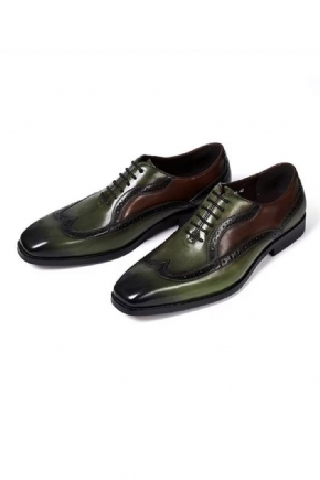 Chaussures Formelles Pour Hommes Cuir À Lacets Confort Haut Gamme