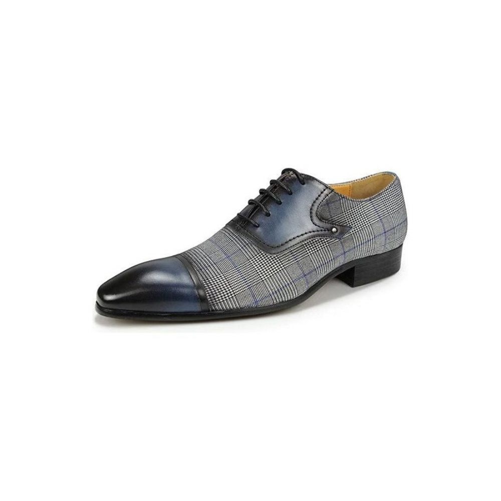 Chaussures Formelles Pour Hommes Cuir Luxe Richelieu Mariage Élégantes