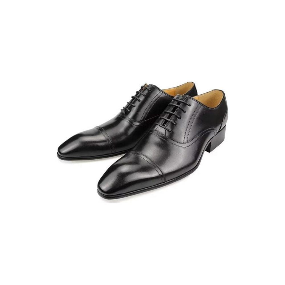 Chaussures Formelles Pour Hommes Cuir Véritable Élégance Richelieu Mariage