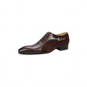 Chaussures Formelles Pour Hommes Cuir Véritable Richelieu Mariage Modish