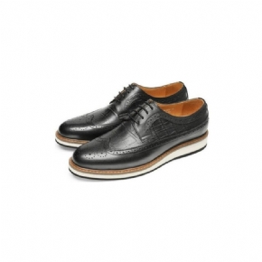 Chaussures Formelles Pour Hommes Décontractées Brogue Cuir Vache