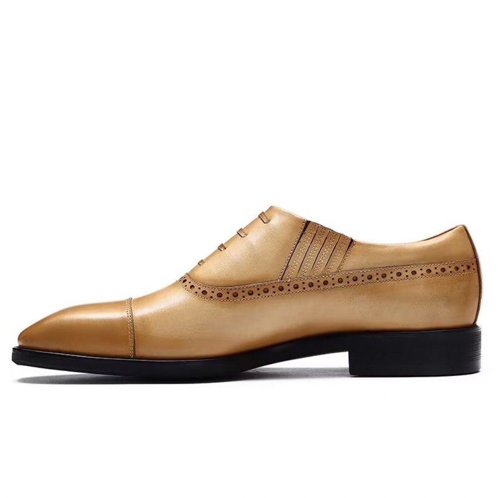 Chaussures Formelles Pour Hommes Décontractées À Lacets Oxford - Marron